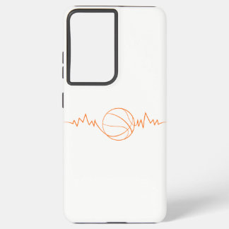 Basketball Heartbeat Design Cooles Geschenk für Sp Samsung Galaxy Hülle
