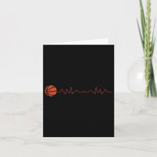 Basketball Heartbeat-Geschenk Karte