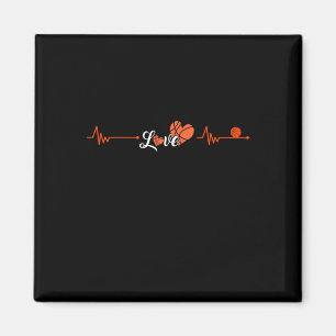 Basketball Heartbeat Magnet