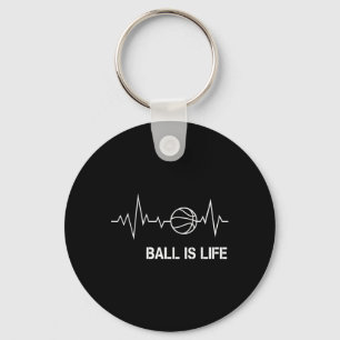 Basketball Heartbeat Mein Leben Baller spielen Schlüsselanhänger