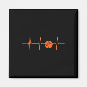 Basketball Heartbeat Trainerteam Baller Men Men Magnet