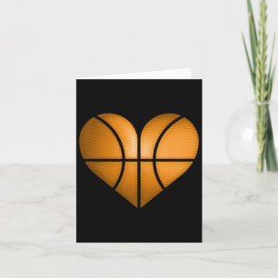 Basketball Herz Design Lustiges Geschenk für Valen Karte