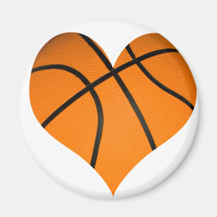 Basketball-Herz-Form Magnet