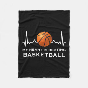Basketball-Herzschlag 10 Fleecedecke