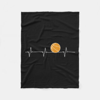 Basketball Herzschlag - Ball Ecg Puls für Lüfter Fleecedecke