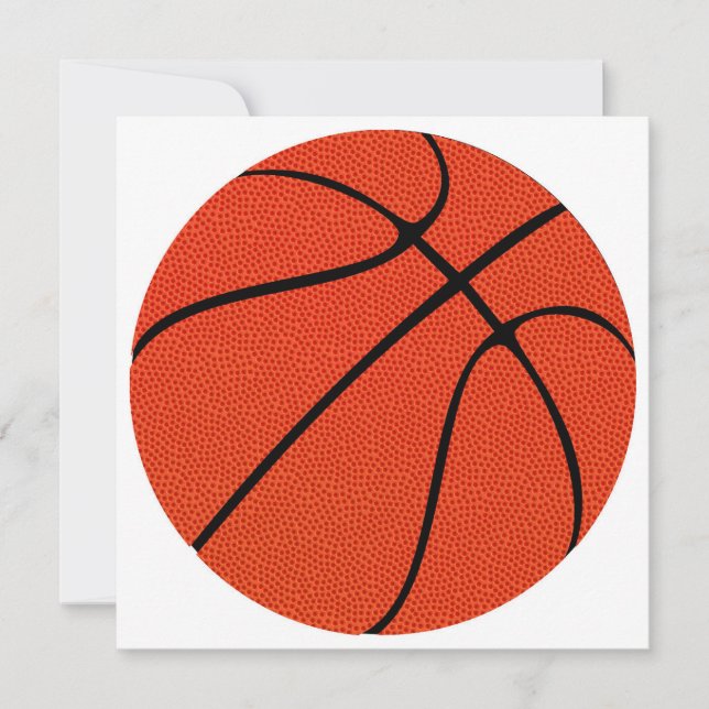 Basketball High Definition Skin Custom Text einlad Einladung (Vorderseite)