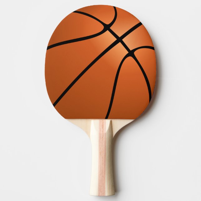 Basketball Hintergrund Tischtennis Schläger (Vorderseite)