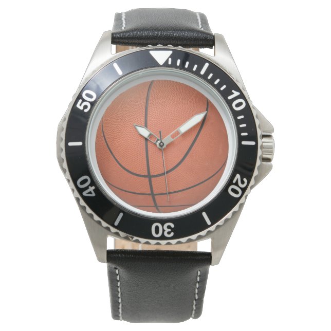 Basketball-Hintergrundwache Armbanduhr (Vorderseite)