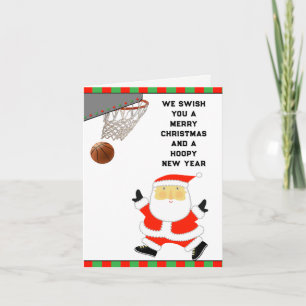 Basketball Holiday Cards Feiertagskarte