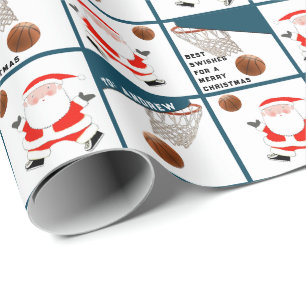 Basketball Holiday Geschenk Geschenkpapier