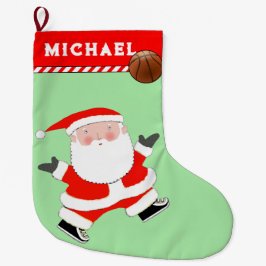 Basketball Holiday Geschenk Großer Weihnachtsstrumpf