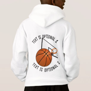 Basketball-Hoop auf Basketball Hoodie