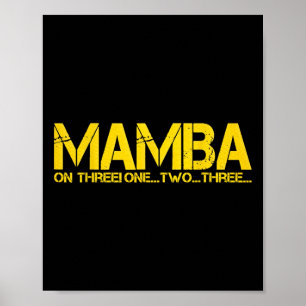 BASKETBALL HOOP CHAMPION MAMBA AUF DREI MOTIVITÄTE POSTER