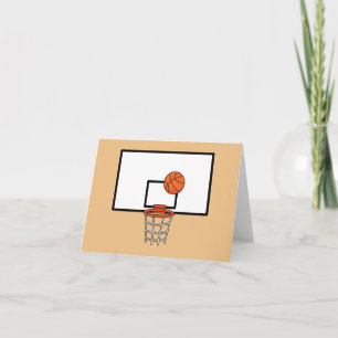 Basketball Hoop Dankeskarte