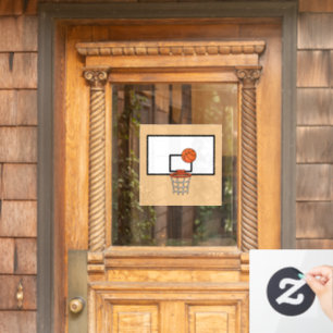 Basketball Hoop Fensteraufkleber