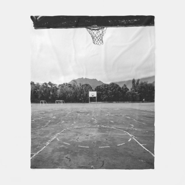 Basketball Hoop Fleecedecke (Vorderseite)