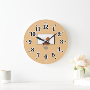 Basketball Hoop Große Wanduhr