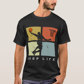 Basketball Hoop Life Player Retro Geschenk Männer  T-Shirt