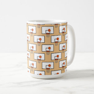 Basketball Hoop Muster Kaffeetasse