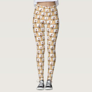 Basketball Hoop Muster Leggings
