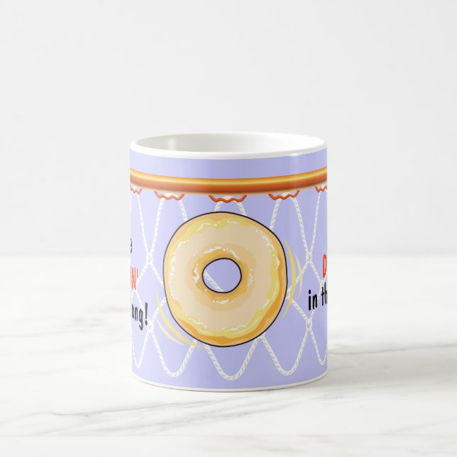 Basketball Hoop Net_Donut_I Liebe Dunking Kaffeetasse (Mittel)