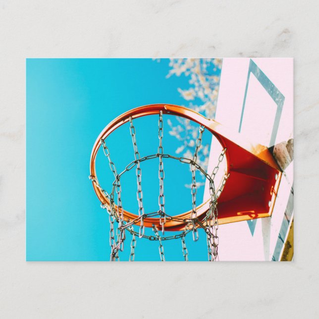 Basketball Hoop Postkarte (Vorderseite)