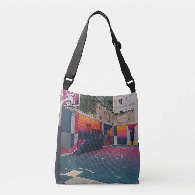 Basketball Hoop Tragetaschen Mit Langen Trägern (Vorderseite)