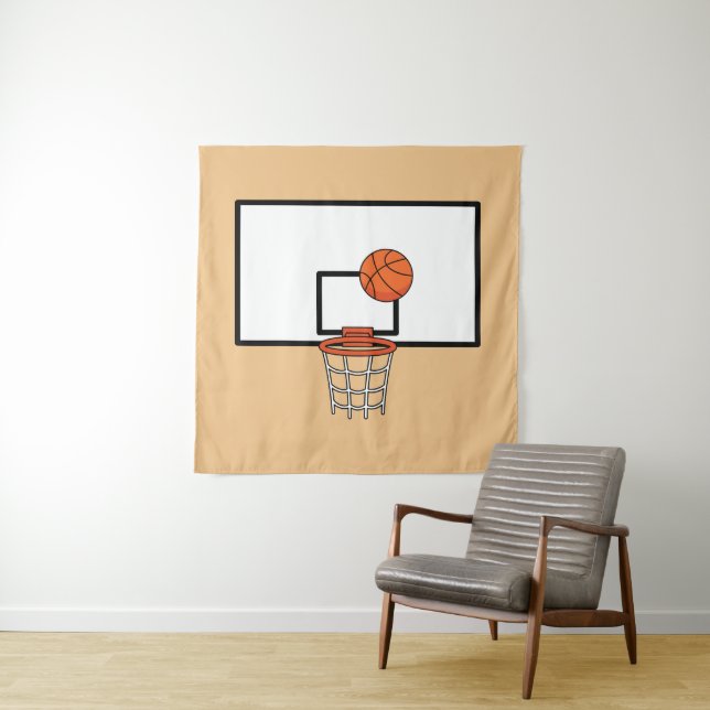 Basketball Hoop Wandteppich (Beispiel)