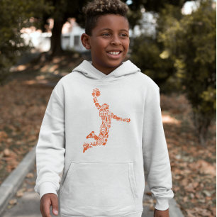 Basketball Hoops Symbol Slam The Ball Hoodie