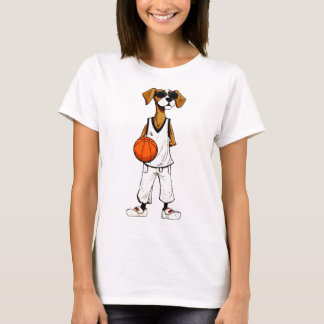 Basketball Hund T-Shirt