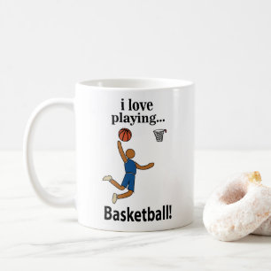 Basketball I Liebe Basketball spielen Kaffeetasse