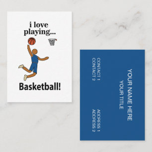 Basketball I Liebe Basketball spielen Visitenkarte