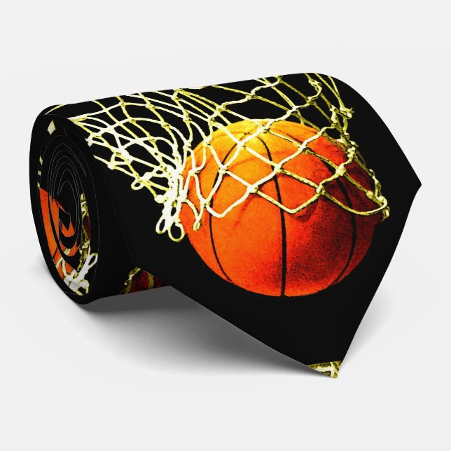 Basketball I Liebe Krawatte (Gerollt)
