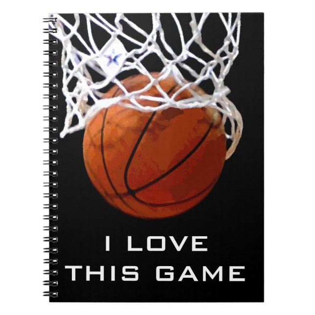 Basketball I Love Ce Carnet De Jeu (Devant)