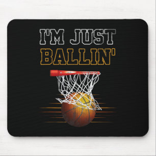 Basketball Ich bin nur Ballin'Coach Team Prou Mousepad