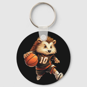Basketball-Igel Schlüsselanhänger
