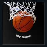 Basketball Ihr Name Acryl Wandkunst<br><div class="desc">Digitale Sporting Images and Artworks - Wir Liebe Basketball - American Popular Sports</div>