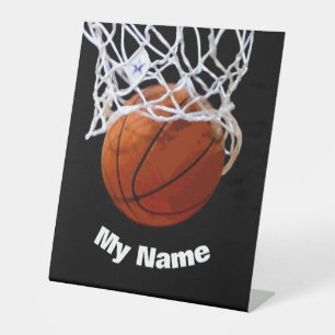 Basketball Ihr Name Benutzerdefiniert Sockelschild