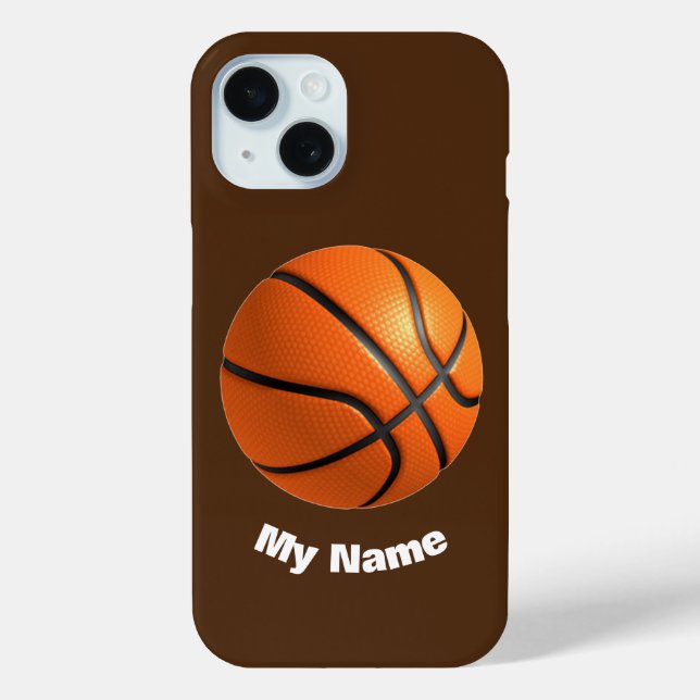 Basketball Ihr Name Case-Mate iPhone Hülle (Rückseite)
