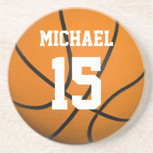 Basketball Ihr Name Getränkeuntersetzer