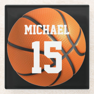 Basketball Ihr Name Glasuntersetzer