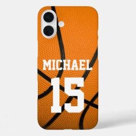 Basketball Ihr Name individuell einstellbar iPhone 16 Plus Hülle