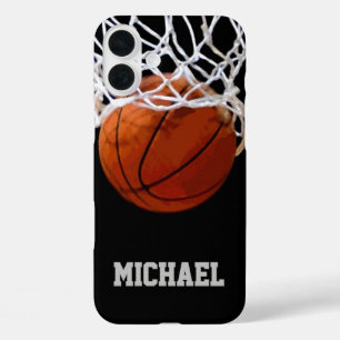 Basketball Ihr Name iPhone 16 Plus Hülle