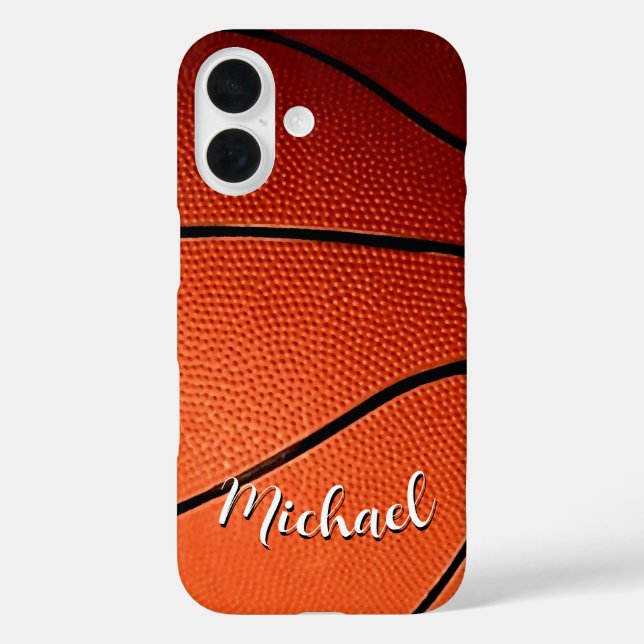 Basketball - Ihr Name ist individuell iPhone 16 Hülle (Rückseite)