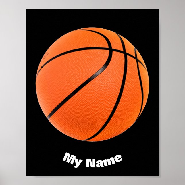 Basketball - Ihr Name ist individuell Poster (Vorne)