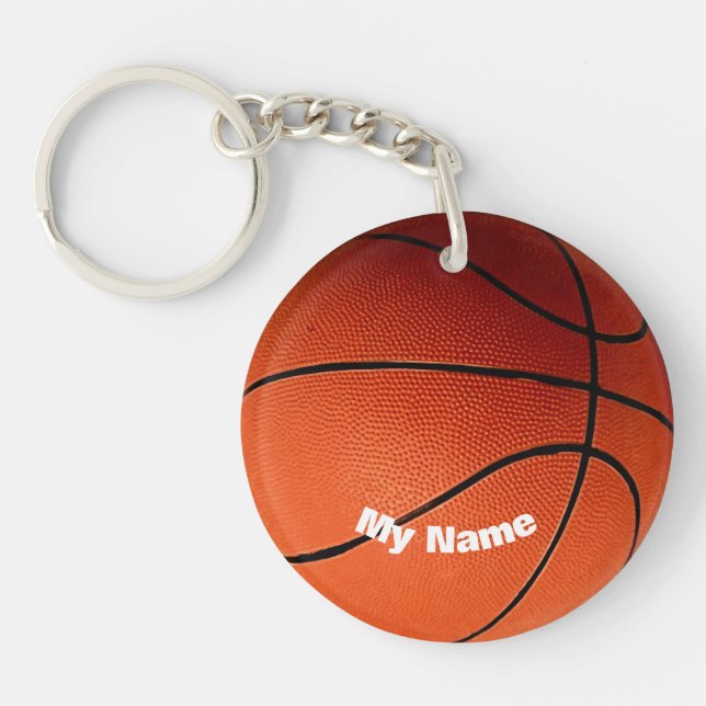 Basketball - Ihr Name ist individuell Schlüsselanhänger (Vorderseite)