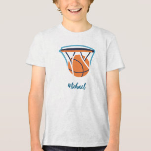 Basketball Ihr Name Persönlich Tri-Blend Shirt