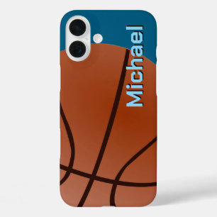 Basketball Ihr Name Persönliche Daten iPhone 16 Plus Hülle