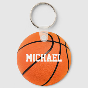 Basketball Ihr Name Schlüsselanhänger