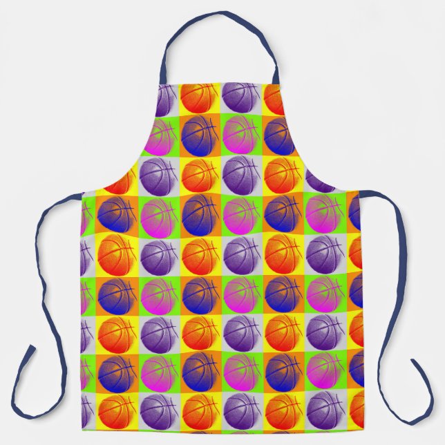 Basketball Illustration Malerei Pop Sport Schürze (Vorderseite)